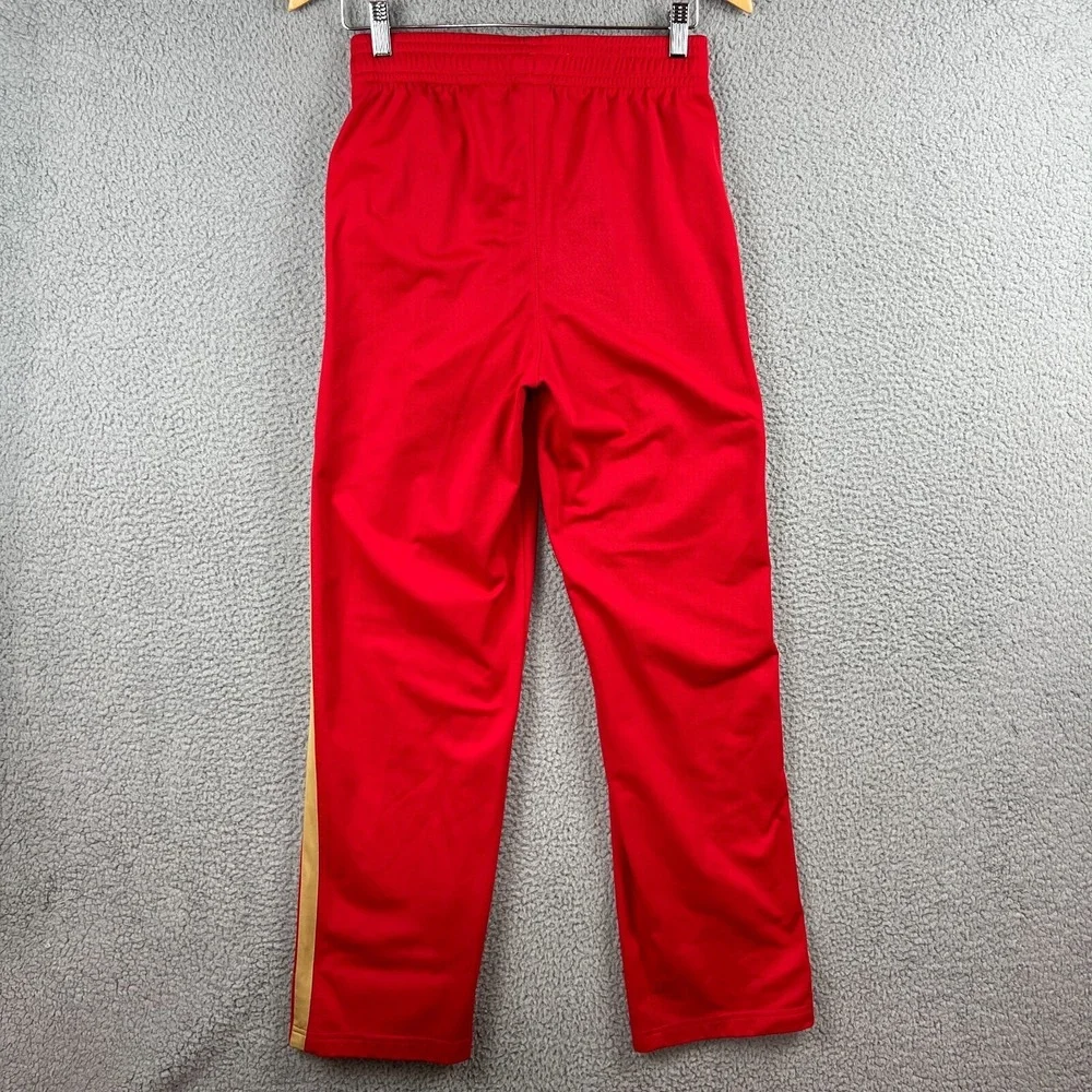 New Orleans Pelicans Adidas Sweatpants Men's Small Red w/ 3 Gold Stripes + Logos